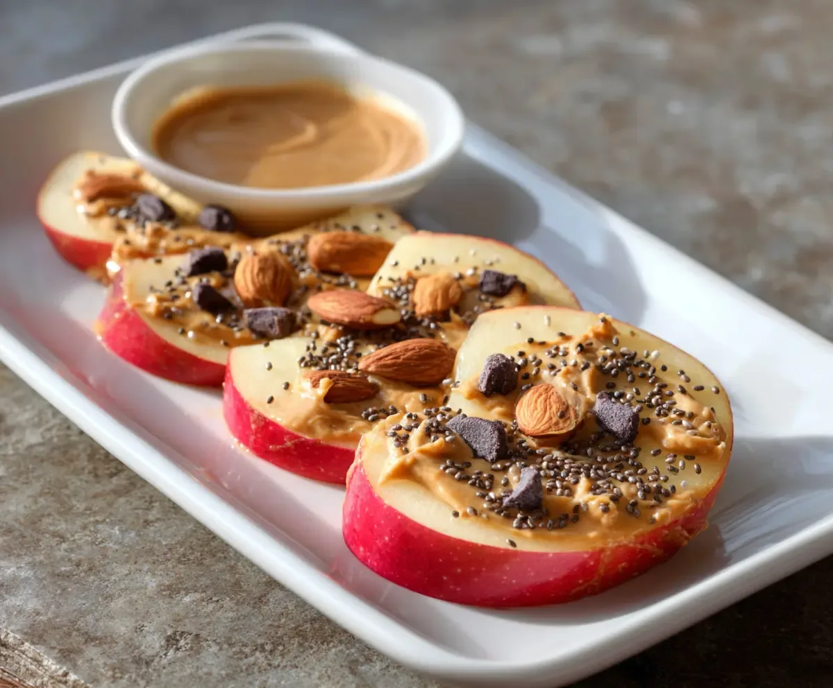 apple slices with almond butter