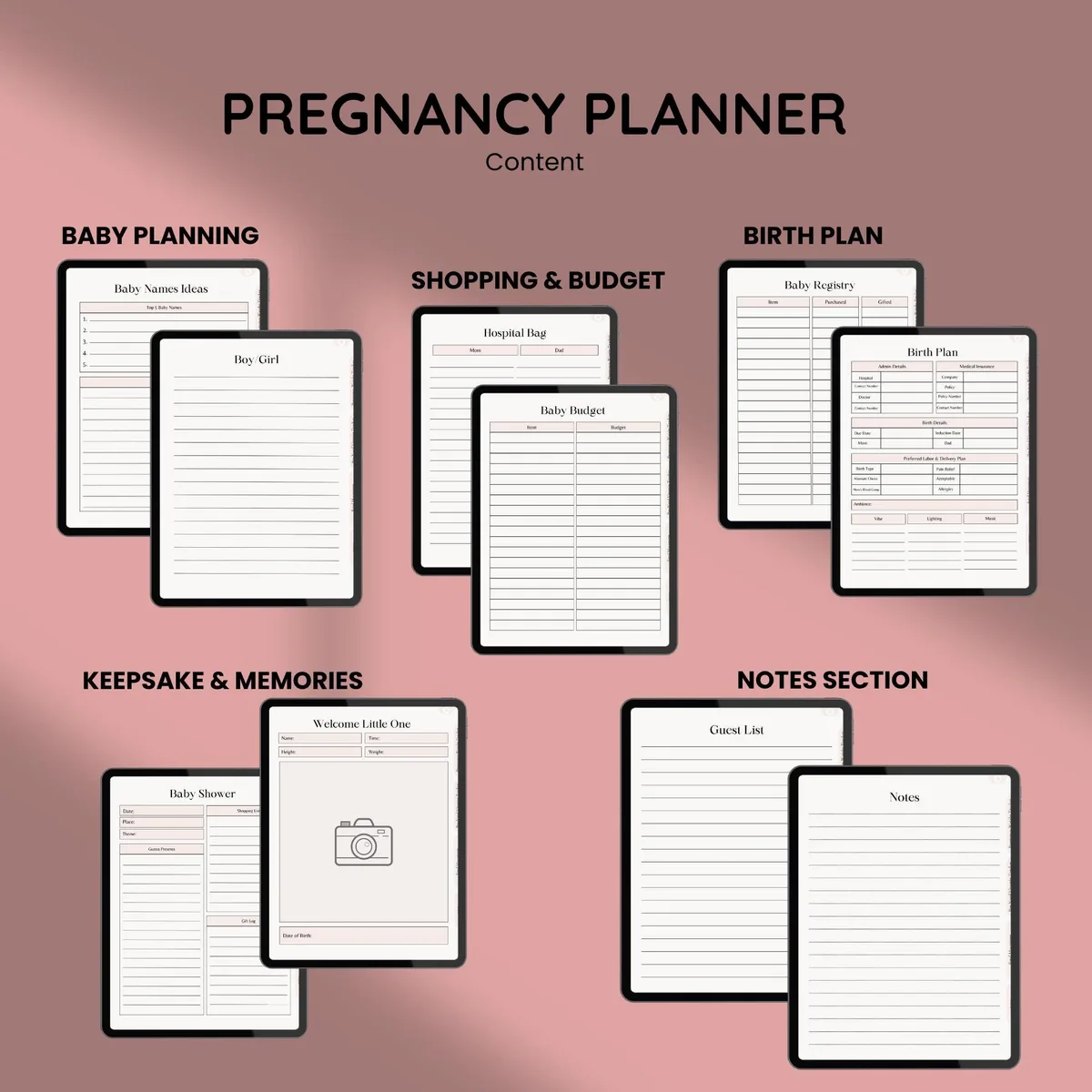 digital tablet templates
