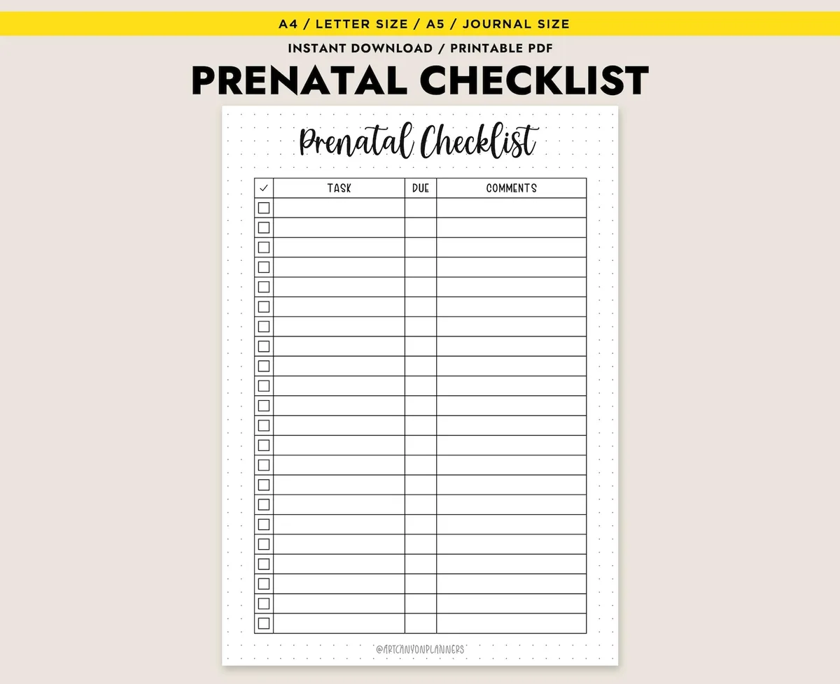 how to prepare for the first prenatal appointment