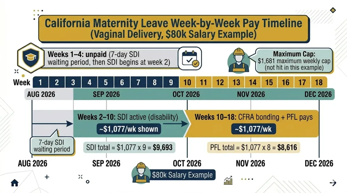 maternity leave pay timeline and income gap