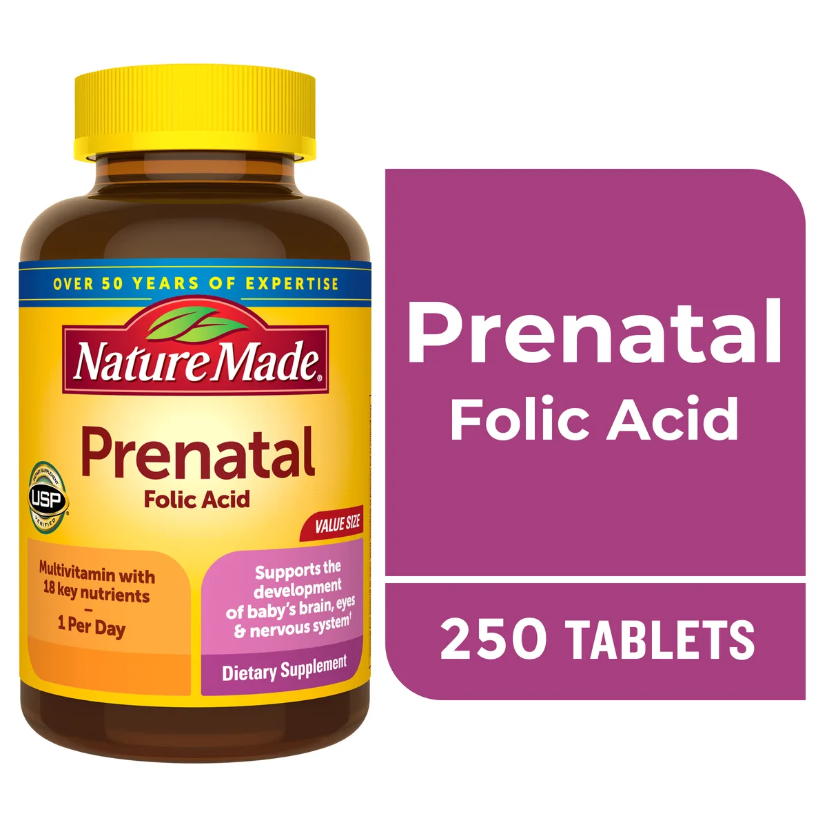 prenatal vitamin bottle supplement close-up